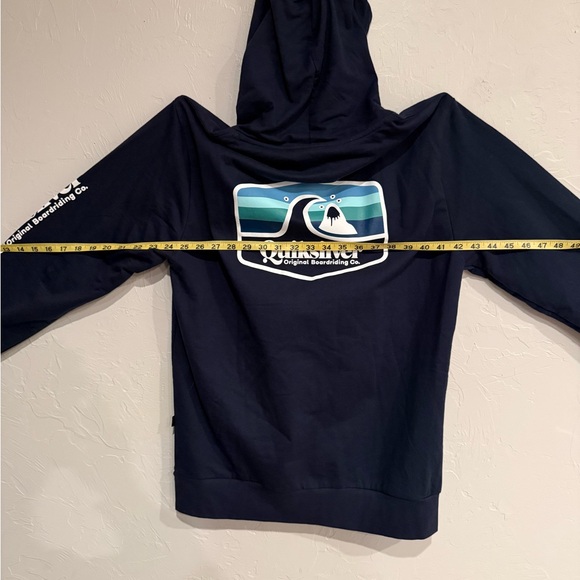 BRAND NEW Quiksilver navy Sweatshirt with Logo - Picture 4 of 5